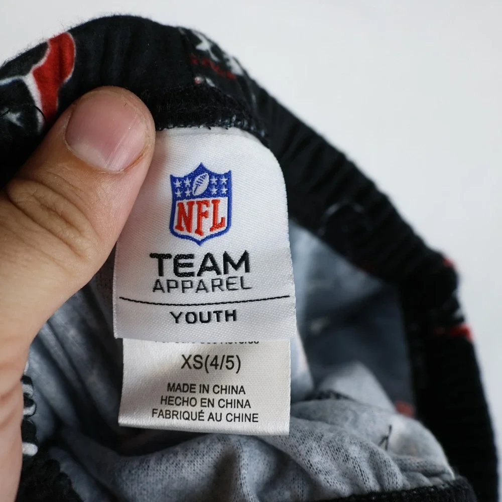 Houston Texans Boys Pajama Pants XS 4/5 Youth Black NFL Football Team‎ Apparel